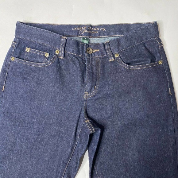 Ralph Lauren Jeans Co Dark Wash Straight Flare Leg Denim Pants Womens Size 2 - Picture 5 of 10